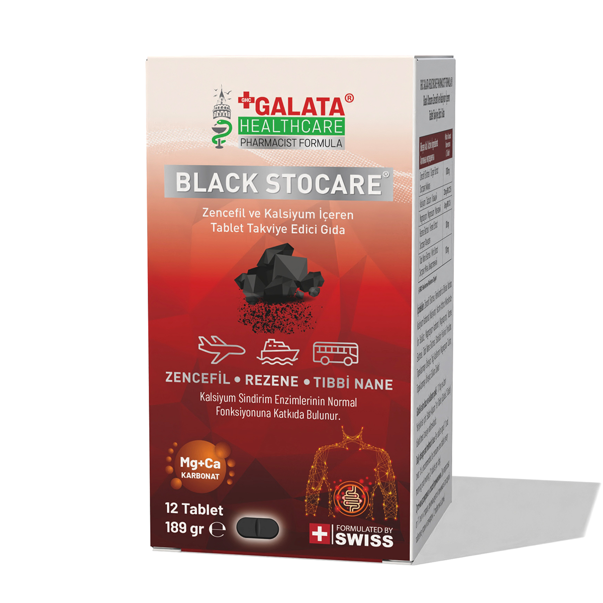 GALATA HEALTHCARE  BLACK STOCARE 15 TABLET