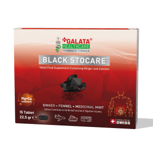 GALATA HEALTHCARE  BLACK STOCARE 15 TABLET