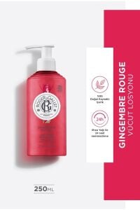 Roger&Gallet Gingembre Rouge Shea Ve Zencefil Özlü, Doğal, Canlandırıcı, 24 Saat Nemlendirici Vücut Losyonu 250ml