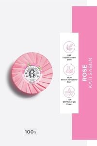 Roger&Gallet Rose Bitkisel, Mandalina, Gül Özlü, Canlandırıcı, Parfümlü Katı Sabun 100gr