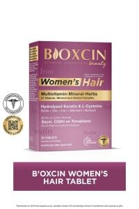 Bioxcin Womens Hair 30 Tablet - Keratin Kolajen Biotin Çinko Demir Selenyum Dul Avrat L Sistein.