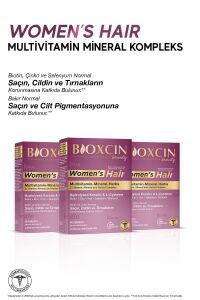 Bioxcin Womens Hair 30 Tablet - Keratin Kolajen Biotin Çinko Demir Selenyum Dul Avrat L Sistein.