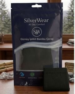 SW Bamboo+Gümüş İplikli Soket Çorap