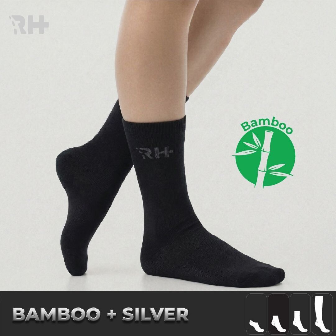 Cryo Silver + Bambu Soket Gümüş İplikli Çorap