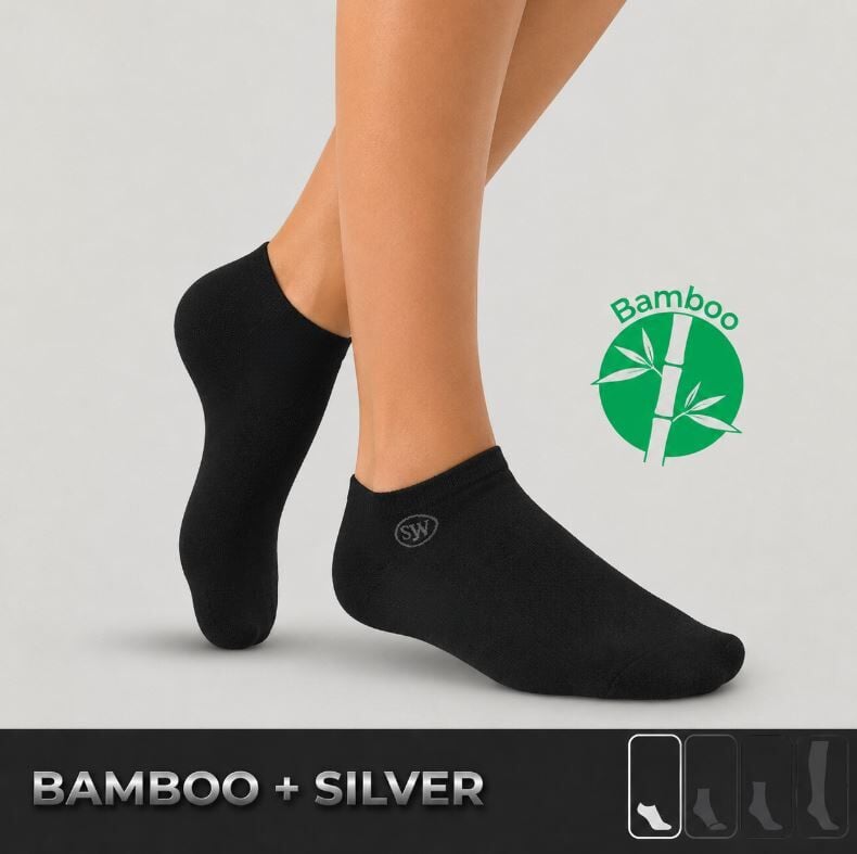 SW Bamboo Patik — Siyah