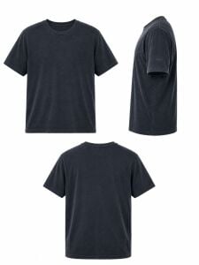 Tencel Okaliptus Lifli Premium Oversize Kısa Kollu T-Shirt - Antrasit